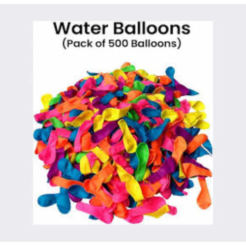 BALLOON WATER BALLOONS 500'S BALLOON WATER BALLOONS 500'S